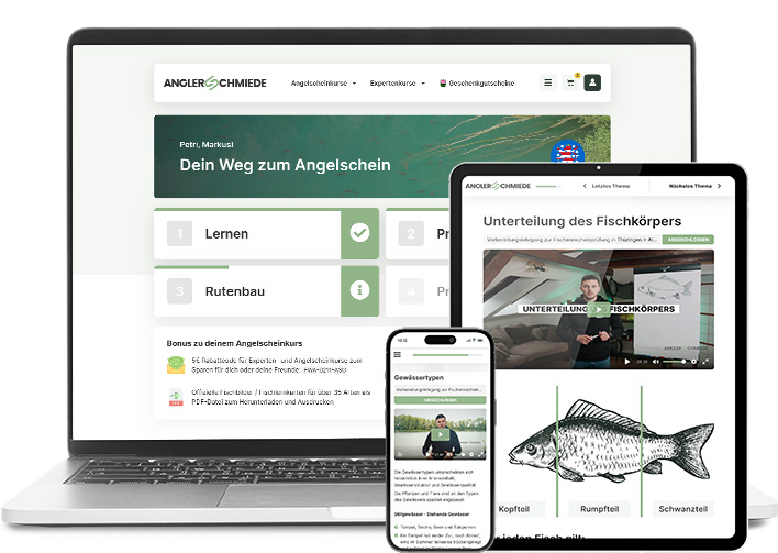 Angelschein Thüringen Onlinekurs - Angelschein in Thüringen online machen