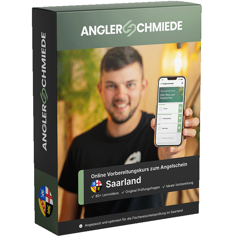 Anglerschmiede Angelscheinkurs Saarland Produktbox Transparent
